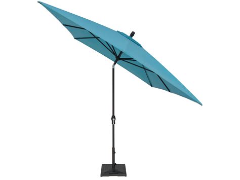 Treasure Garden Market Aluminum 8 X 10 Foot Rectangular Crank Lift Auto Tilt Outdoor Umbrella