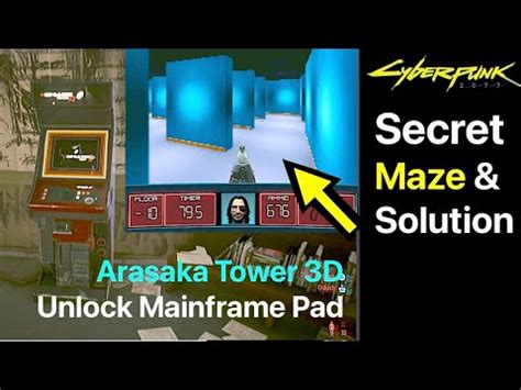 Cyberpunk Secret Maze Solution In Arasaka Tower D Arcade Game