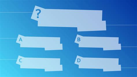 Multiple Choice Quiz Template 42840681 Vector Art At Vecteezy