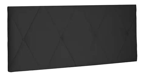 Cabeceira Painel Aquilla Cama Box Solteiro 90 Cm Suede Preto