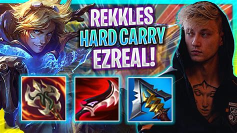 REKKLES HARD CARRY WITH EZREAL FNC Rekkles Plays Ezreal ADC Vs Varus