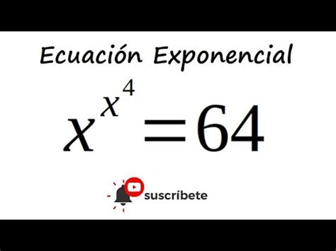 Ecuaci N Exponencial Youtube