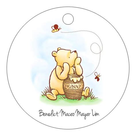 Set Of 3 Editable Cupcake Toppers In A Classic Winnie The Pooh Etsy