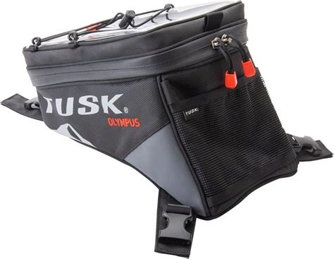 Tusk Racing Olympus Tank Bag Large Greyblack Compatible