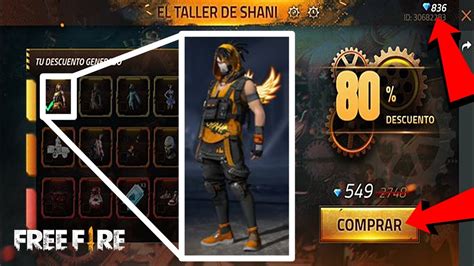 Comprando En El Taller De Shani Free Fire Paquete Poder Booyah