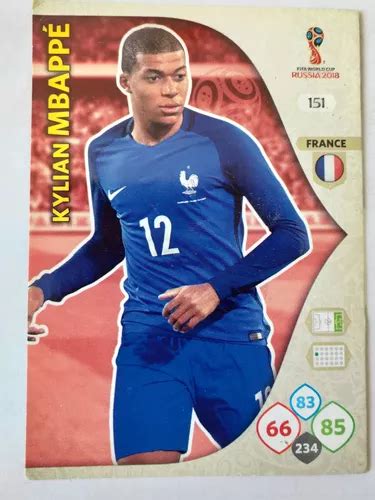 Tarjeta Kylian Mbappé Rusia 2018 Adrenalyn Panini en venta en Capital