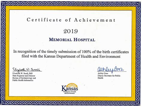 Memorial Hospital Recognized for Birth Registration Process – Memorial ...