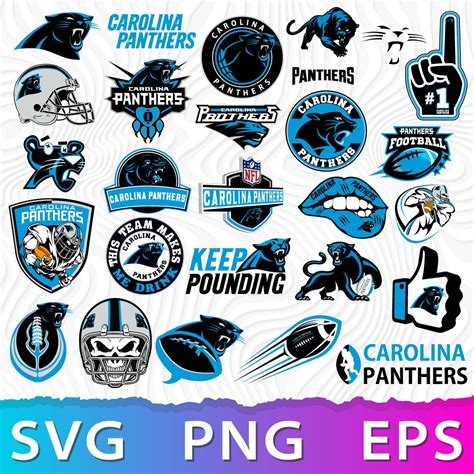 Carolina Panthers Football Panther Logo Raster Graphics Purring