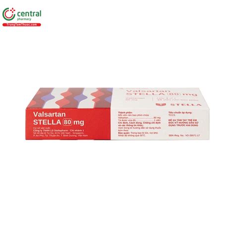 Thuốc Valsartan Stella 80mg điều Trị Suy Tim Huyết áp Cao