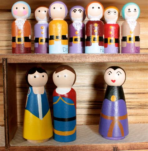 Wood Peg Dolls Clothespin Dolls Wood Toys Wooden Clothespins Wooden