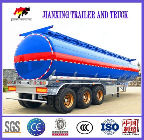 3 Axle Fuel Transport Tanker Aluminium Fuel Tank Trailer Gasoline Trailer China Fuel Oil Tank