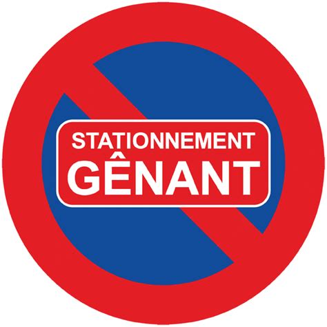 Autocollants Stationnement Interdit Voiture Mal Gar E