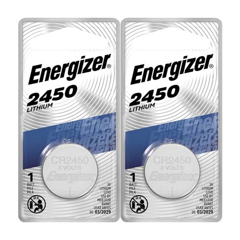 Buy 5 Pack Energizer CR2450 ECR2450 CR 2450 3V Lithium Coin Cell Button