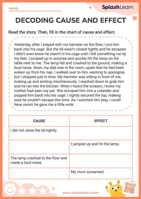 Decoding Cause And Effect Ela Worksheets Splashlearn Worksheets Library