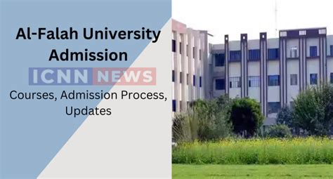 Al Falah University Admission 2024 Last Date Courses And Application