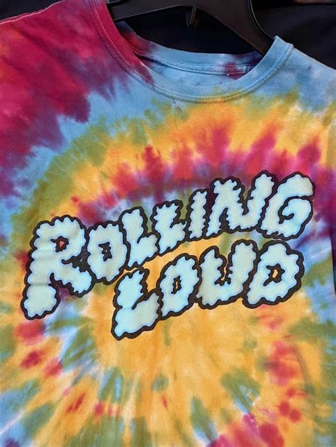 Rolling Loud × Vintage Rolling Loud Smoke Tee Tie Dye Gem