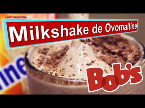 Como Fazer O MILKSHAKE De OVOMALTINE Do Bob S Receita Original YouTube