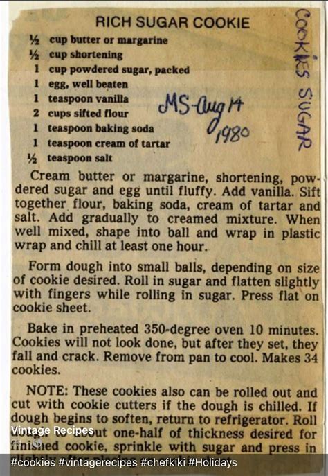 Classic Sugar Cookies Recipe