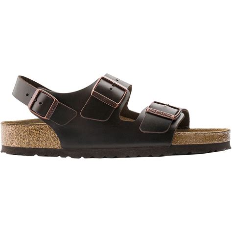 Birkenstock Suede Milano Soft Footbed Sandal In Brown For Men Lyst