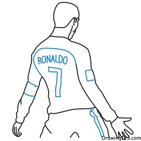 Cristiano Ronaldo Drawing Tutorial How To Draw Cristiano Ronaldo Step