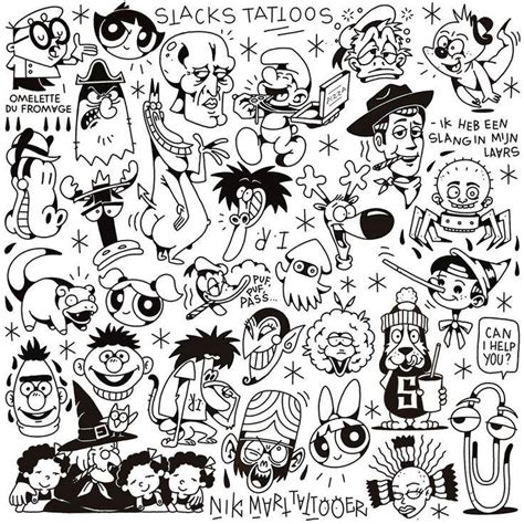 Pin By Gil Way On Tattoo Cartoon Tattoos Tattoo Flash Art Flash