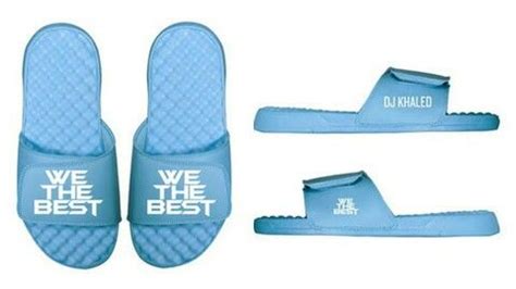 J°C We the Best DJ Khaled light blue slide sandals | Shoe game, Sandals ...