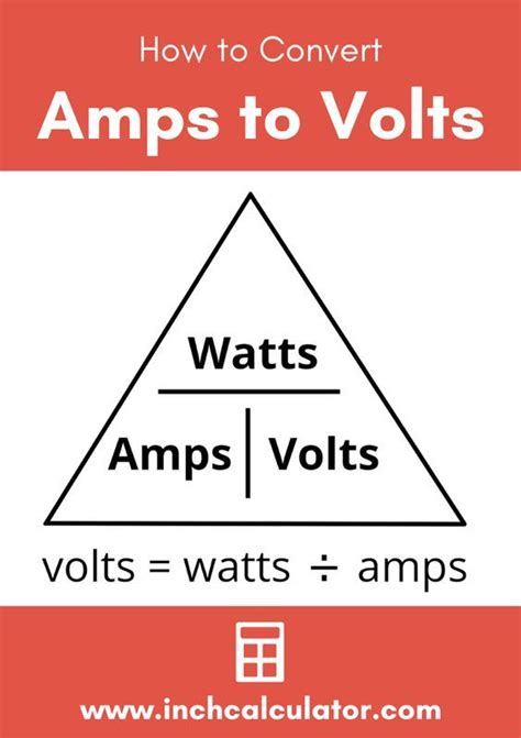 Amps To Volts Conversion Calculator Electrical Circuit Diagram Basic Electrical Engineering