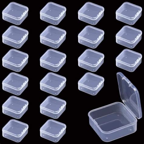 Rebanky 20 Pieces Petites Boites Plastiques Transparentes Petit Boite