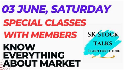 3 June Saturday Saturday Class Know Everything Sharemarket Nifty