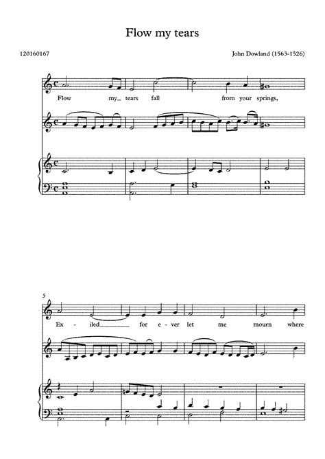 Flow My Tears Dowland John Imslp Free Sheet Music Pdf Download