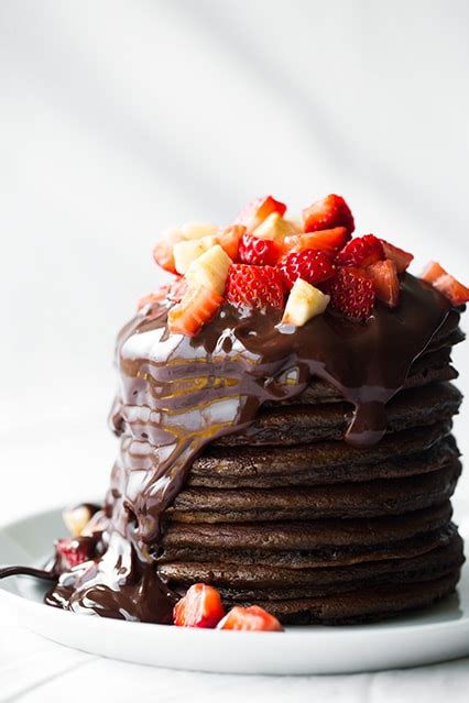 Chocolate Pancakes (with Homemade Chocolate Sauce) - Cooking Classy