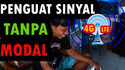 Cara Membuat Penguat Sinyal Hp Sederhana Youtube