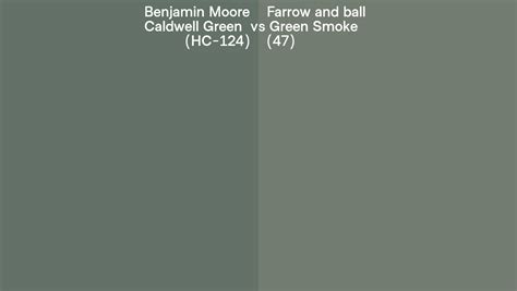 Benjamin Moore Caldwell Green Hc 124 Vs Farrow And Ball Green Smoke