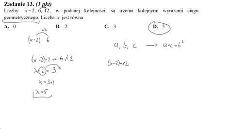 Liczby X W Podanej Kolejno Ci S Trzema Kolejnymi