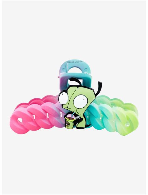 Hot Topic Invader Zim GIR Laughing Glow In The Dark Claw Hair Clip