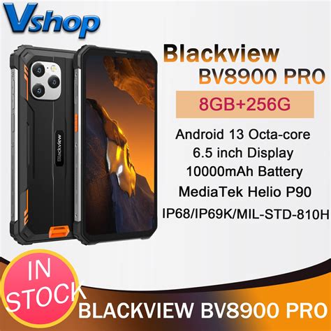 Blackview BV8900 Pro Rugged Phone 8GB 256GB IP68 IP69K 6 5 FHD Android