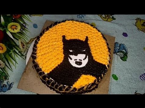 Easy Batman Cake Decoration In Home Cake Decoration Baby Boy Birthday