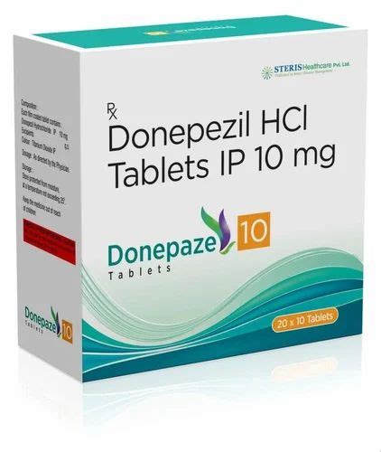 Donepezil 10 Mg Tablet At 100 Stripe Donepezil Hydrochloride Tablet