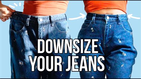 The Best Way To Downsize Jeans Diy Youtube