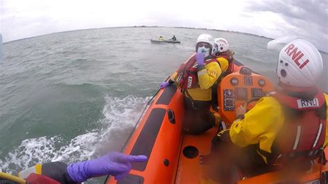 Whitstable Rnli Lifeboat Launched To Dinghy Rnli