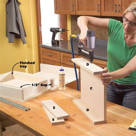 How To Build Pull Out Under Sink Storage Trays For Your Kitchen