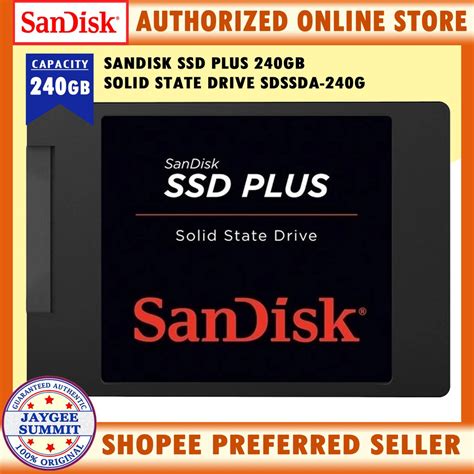 SanDisk SSD Plus 240GB Solid State Drive SDSSDA 240G Shopee Philippines