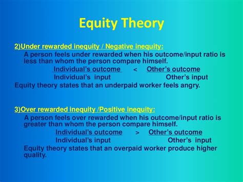 Equity Theory Of Motivation