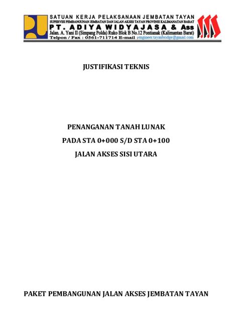 Doc Cover Justifikasi Teknis