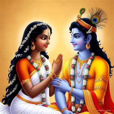 Radha And Krishna Symbol Of Devine Love Generative Ai Premium Ai