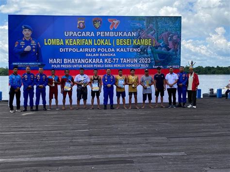 Meriahkan HUT Bhayangkara Ke 77 Ditpolairud Polda Kalteng Gelar Lomba