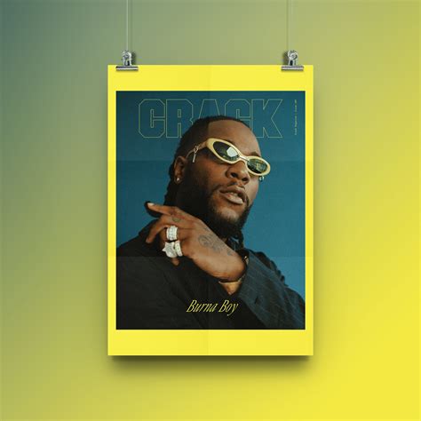 Burna Boy Magazine Artist Poster Luxury A3 Print Poster Etsy