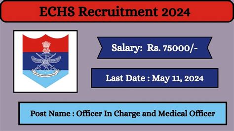 ECHS Recruitment 2024 Check Posts Qualification And How To Apply News