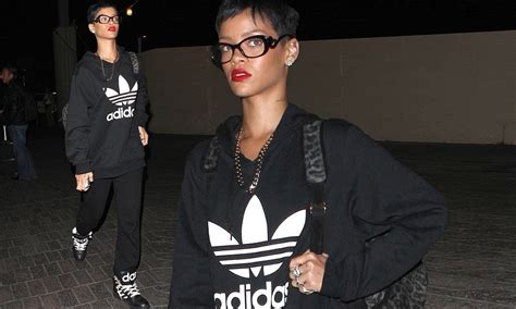 Sponsored By Adidas Rihanna Dresses For Comfort As She Heads To The