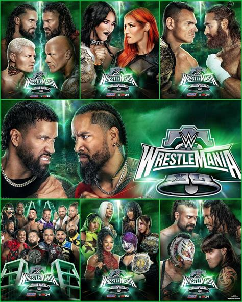 Wrestlemania 24 Match Card